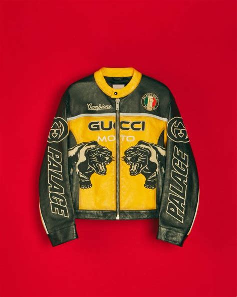 palace gucci leather jacket price|gucci jacket without hoodie.